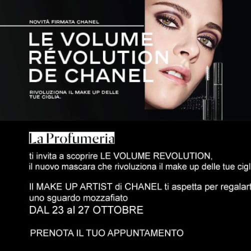 Scopri Le Volume Revolution con il MAKE UP ARTIST di CHANEL